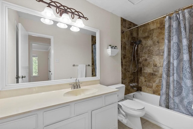 9400 Canus Dr, Austin, TX 78748 - bathroom featuring vanity and shower / tub combo with curtain