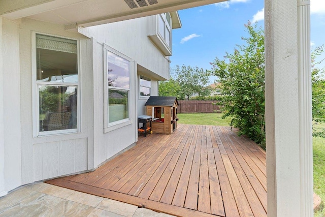 1401 Jackie Robinson Pl, Round Rock, TX 78665 - view of wooden deck