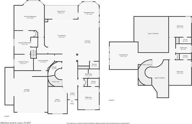 12383 Mesa Verde Dr, Austin, TX 78737 - view of room layout