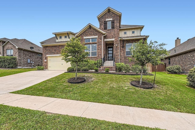 12383 Mesa Verde Dr, Austin, TX 78737 - traditional home featuring brick siding, concrete driveway, and a front yard