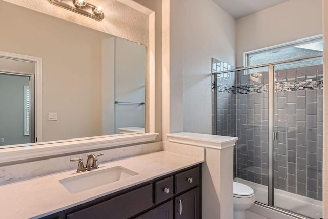 12383 Mesa Verde Dr, Austin, TX 78737 - bathroom featuring a stall shower and vanity