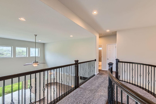 12383 Mesa Verde Dr, Austin, TX 78737 - hallway featuring recessed lighting and carpet