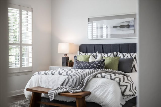 232 Cimarron Hills Trl E, Georgetown, TX 78628 - bedroom with multiple windows and wood finished floors