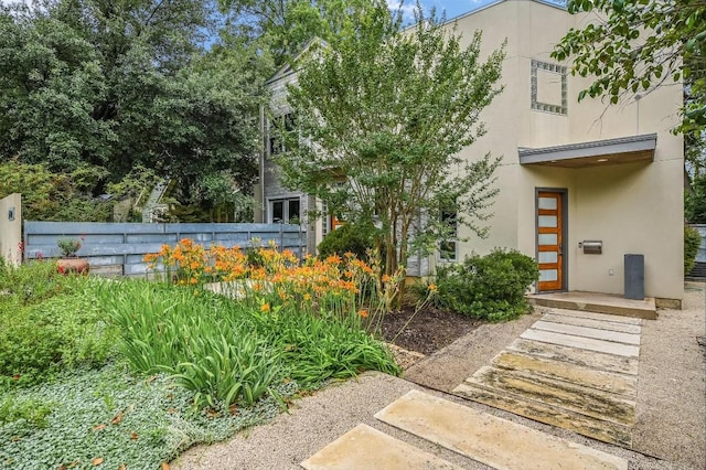 2822 Wooldridge Dr Unit B, Austin, TX 78703 - property entrance with stucco siding