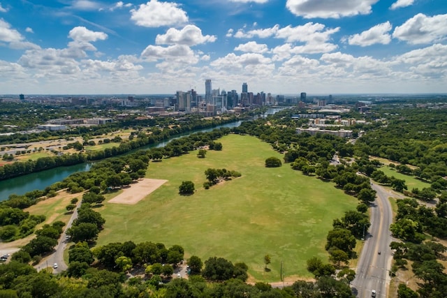 803 Jessie St, Austin, TX 78704 - aerial view of skyline and a large body of water