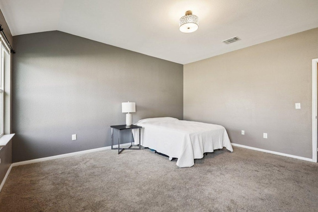 805 Red Tails Dr, Austin, TX 78725 - bedroom featuring lofted ceiling and carpet flooring