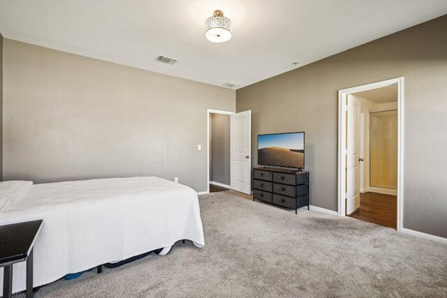 805 Red Tails Dr, Austin, TX 78725 - bedroom with carpet and ensuite bath