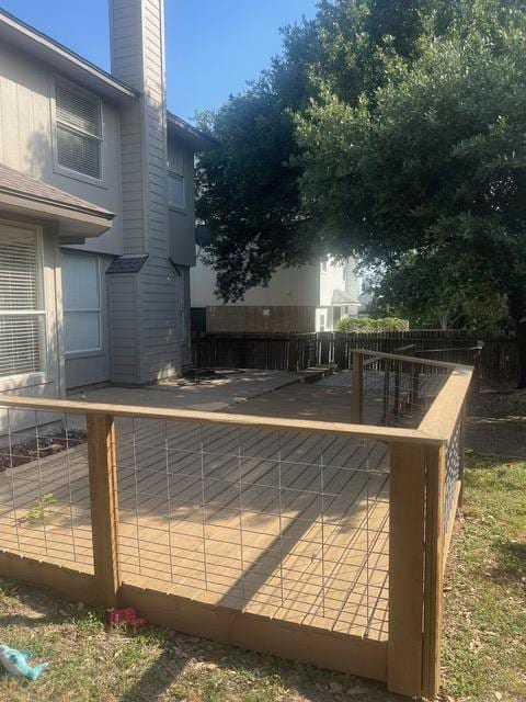 8104 Ephraim Rd, Austin, TX 78717 - view of wooden deck