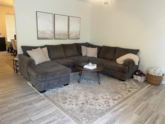 8104 Ephraim Rd, Austin, TX 78717 - living room featuring wood tiled floors