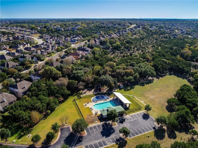 6906 Covered Bridge Dr, Austin, TX 78736 - aerial view of property's location with a pool
