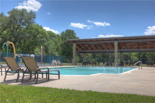 6906 Covered Bridge Dr, Austin, TX 78736 - community pool featuring a patio area and a gazebo