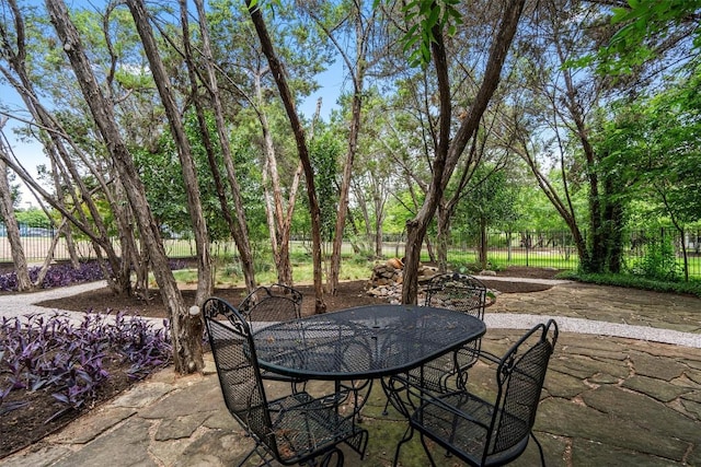 6906 Covered Bridge Dr, Austin, TX 78736 - view of patio / terrace featuring outdoor dining area