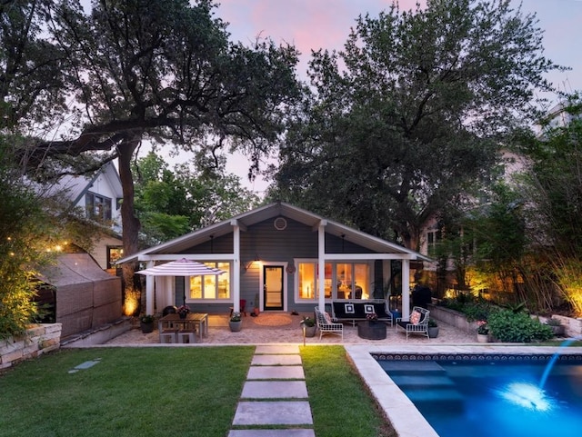 1005 E Riverside Dr, Austin, TX 78704 - rear view of property with a patio area
