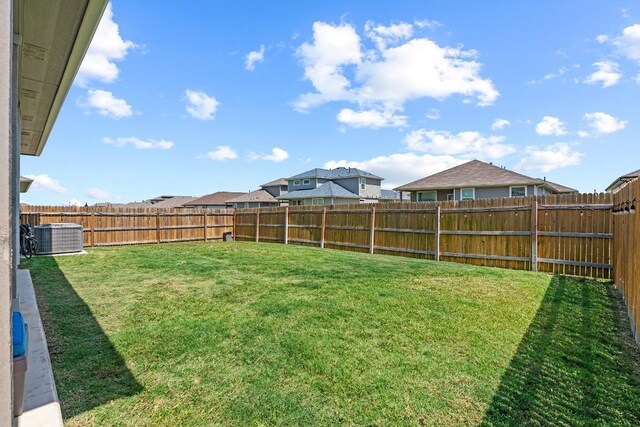 112 Wichita River Rd, Hutto, TX 78634 - fenced backyard with a residential view