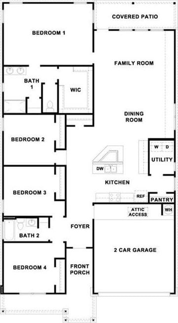 112 Wichita River Rd, Hutto, TX 78634 - view of floor plan / room layout