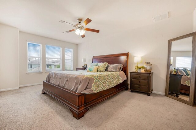 221 Pearl Way, Buda, TX 78610 - bedroom with carpet floors and ceiling fan