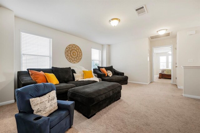 221 Pearl Way, Buda, TX 78610 - living area featuring plenty of natural light and light carpet