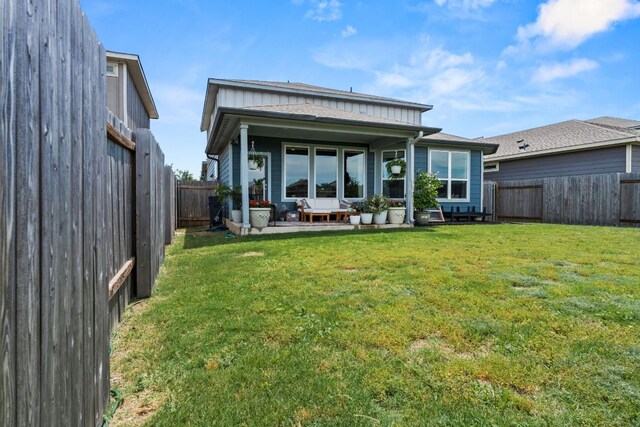 3800 Bristol Motor Pass, Austin, TX 78728 - rear view of property with a fenced backyard and a patio area