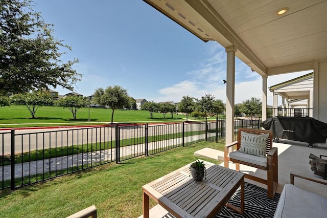 7506 Chesapeake Rail Ln, Austin, TX 78744 - fenced backyard with area for grilling and a patio area