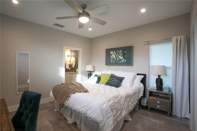 6613 Woodrow Ave, Austin, TX 78757 - bedroom with recessed lighting and a ceiling fan