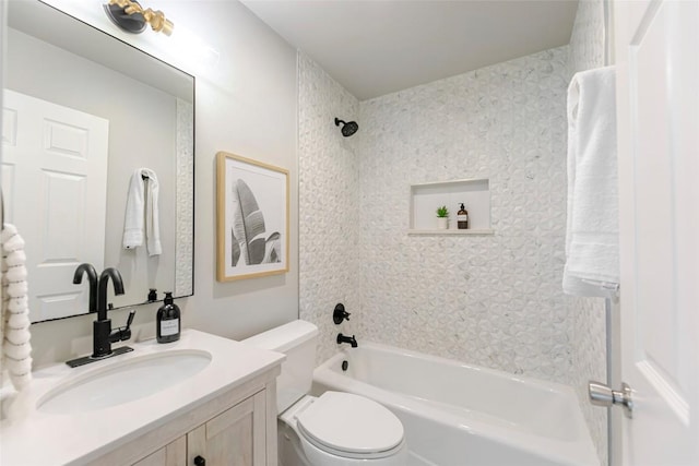 2518 Carlow Dr, Austin, TX 78745 - full bathroom featuring vanity and bathtub / shower combination