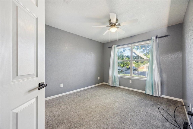 1220 Redstone Dr, Temple, TX 76502 - carpeted spare room featuring ceiling fan and baseboards