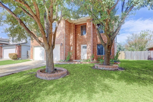6116 Speyside Dr, Austin, TX 78754 - view of front of house featuring brick siding, driveway, and a garage