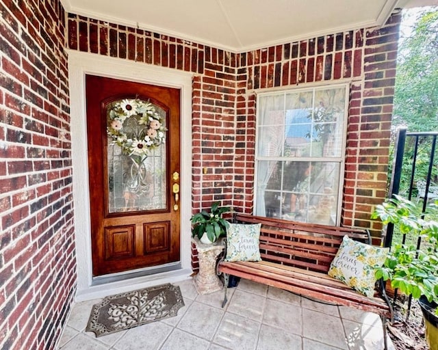 15304 Iola Cv, Austin, TX 78717 - doorway to property with brick siding and covered porch