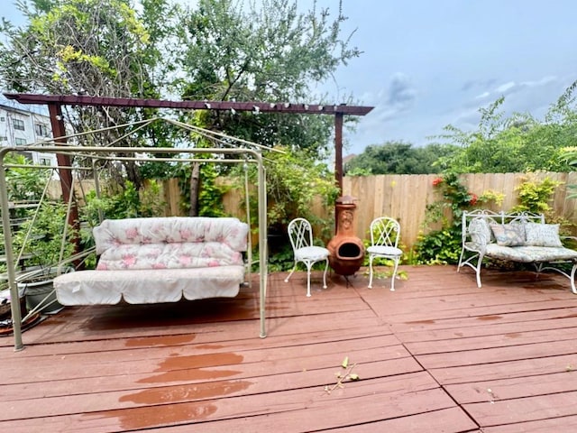 15304 Iola Cv, Austin, TX 78717 - deck with a fenced backyard
