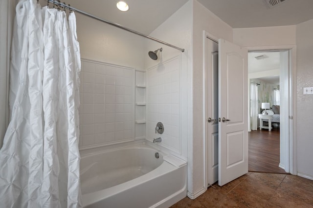 808 Lonesome Lilly Way, Pflugerville, TX 78660 - bathroom featuring shower / bath combo with shower curtain