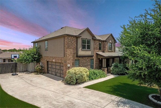 808 Lonesome Lilly Way, Pflugerville, TX 78660 - view of front of property with brick siding, a garage, and driveway