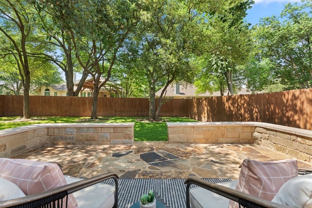 10808 Redmond Rd, Austin, TX 78739 - fenced backyard with a patio area