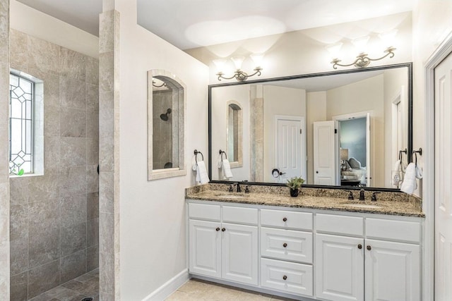 3 Stillmeadow Ct, The Hills, TX 78738 - bathroom featuring ensuite bath, walk in shower, and double vanity