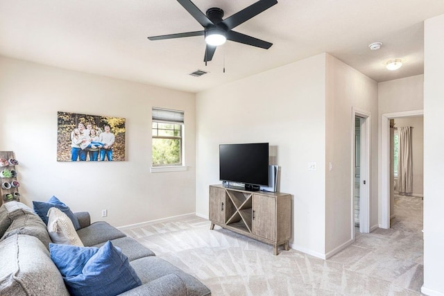 3 Stillmeadow Ct, The Hills, TX 78738 - living area with carpet floors and a ceiling fan