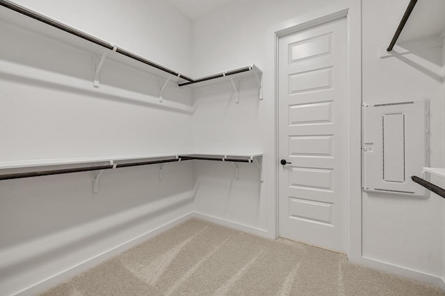 418 Darley Oak Dr, Dripping Springs, TX 78620 - walk in closet featuring light colored carpet