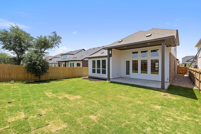 418 Darley Oak Dr, Dripping Springs, TX 78620 - back of property with a fenced backyard and a patio