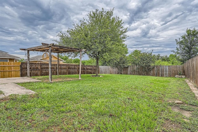 17729 Golden Valley Dr, Manor, TX 78653 - fenced backyard featuring a pergola