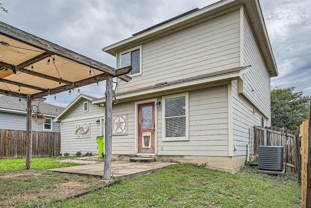 17729 Golden Valley Dr, Manor, TX 78653 - back of property featuring a patio area
