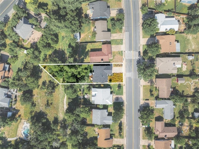 7619 Scenic Brook Dr, Austin, TX 78736 - aerial perspective of suburban area featuring property boundaries highlighted