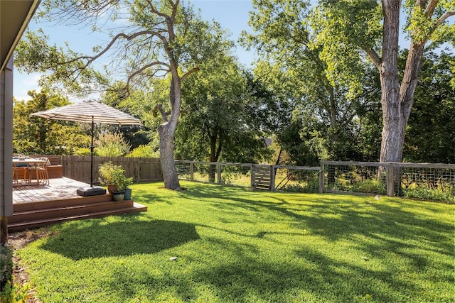 7619 Scenic Brook Dr, Austin, TX 78736 - fenced backyard with a deck