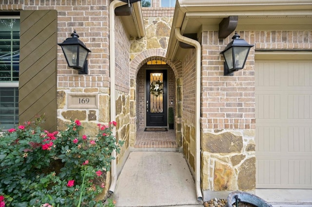 169 Fort Cobb Way, Georgetown, TX 78628 - entrance to property featuring brick siding and stone siding