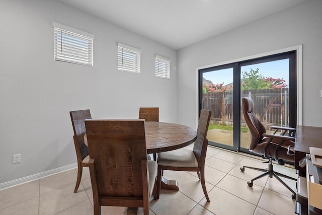 2424 Pecan Island Dr, Leander, TX 78641 - dining room featuring light tile patterned flooring and an office area
