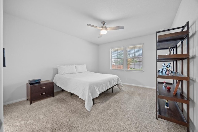 2424 Pecan Island Dr, Leander, TX 78641 - carpeted bedroom featuring baseboards and ceiling fan