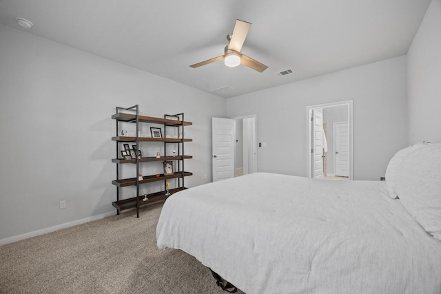 2424 Pecan Island Dr, Leander, TX 78641 - bedroom with carpet flooring and a ceiling fan