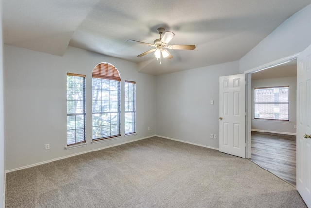 15737 Cadoz Dr, Austin, TX 78728 - carpeted empty room featuring ceiling fan and baseboards