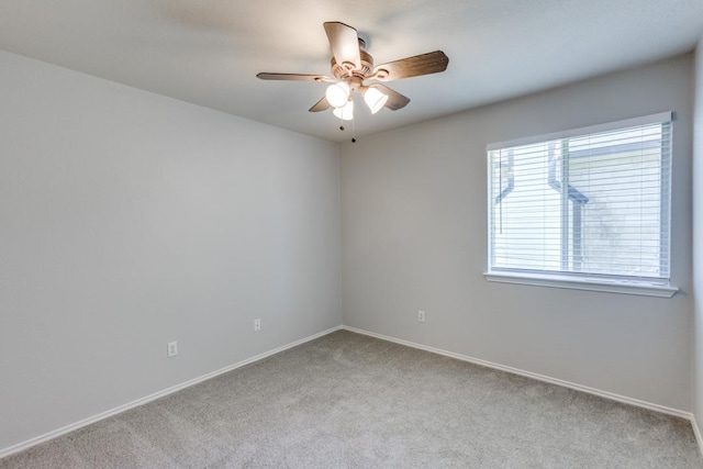 15737 Cadoz Dr, Austin, TX 78728 - carpeted spare room featuring a ceiling fan and baseboards