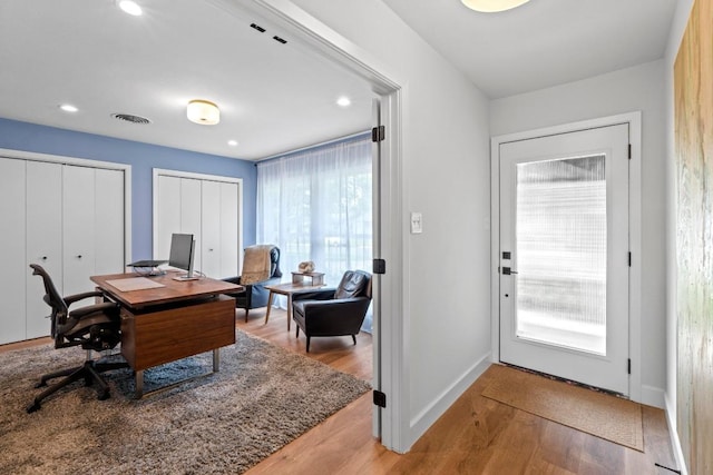 1909 Belford Dr, Austin, TX 78757 - office space with wood finished floors and recessed lighting