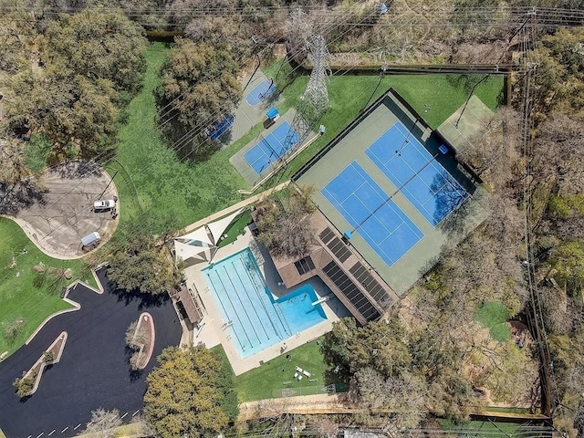 11303 Toledo Dr, Austin, TX 78759 - aerial view of a pool