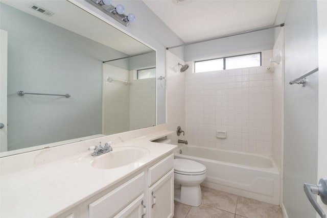 2306 Susan Ln, Leander, TX 78641 - bathroom featuring vanity, shower / washtub combination, and tile patterned floors