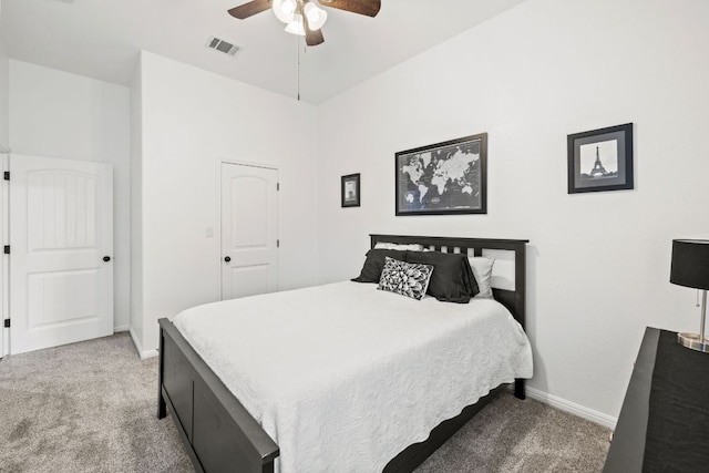 240 Fort Mabry Loop, Georgetown, TX 78628 - bedroom featuring carpet flooring and a ceiling fan